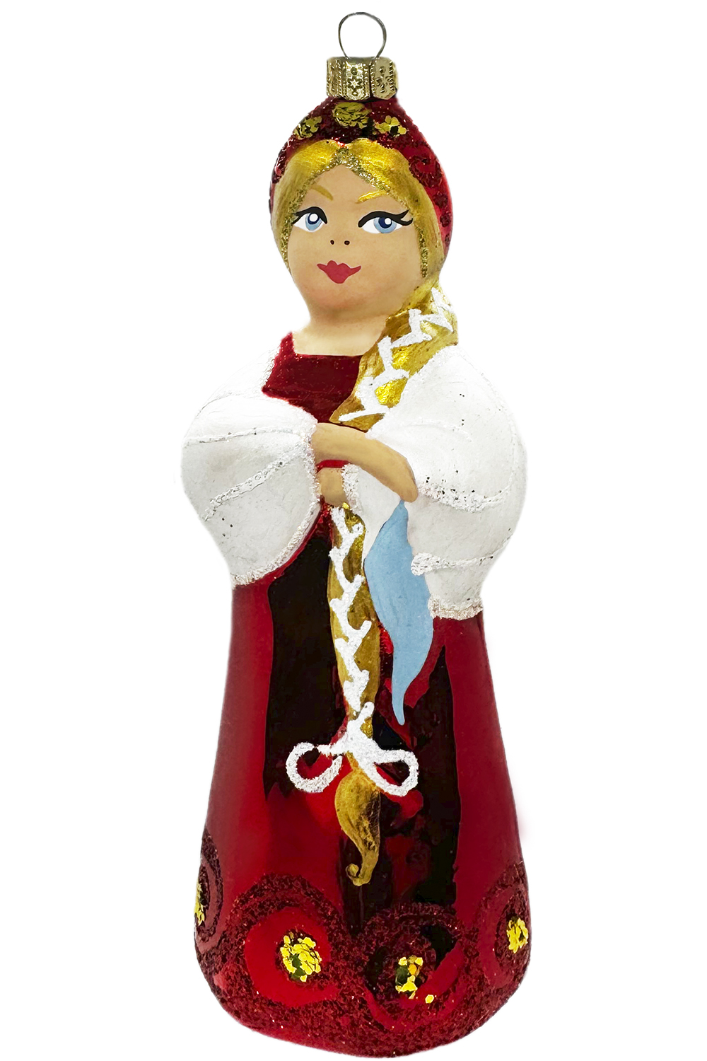 Елочное украшение Девушка с косой НП-2734